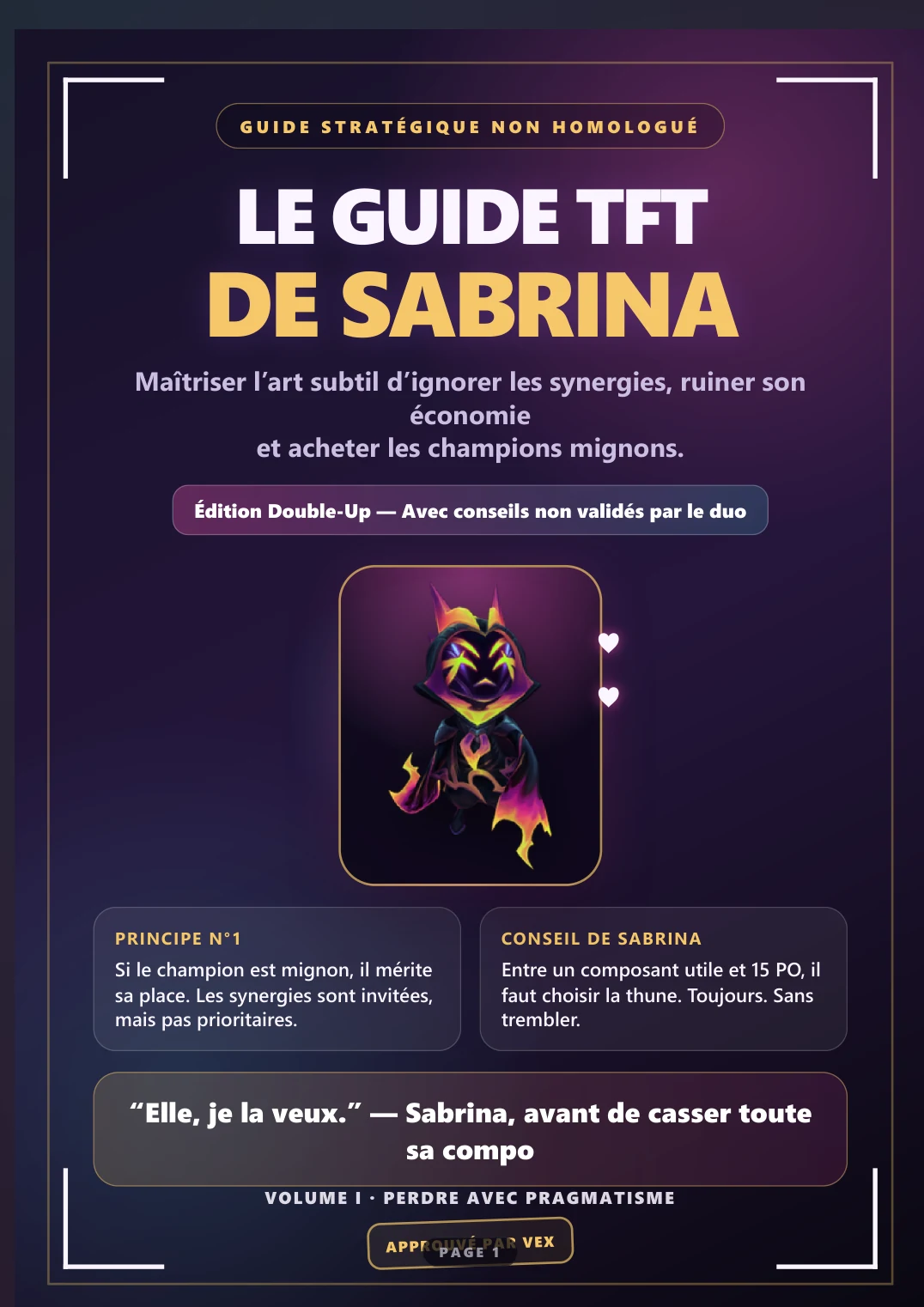 Couverture du Guide TFT de Sabrina